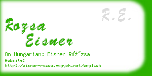 rozsa eisner business card